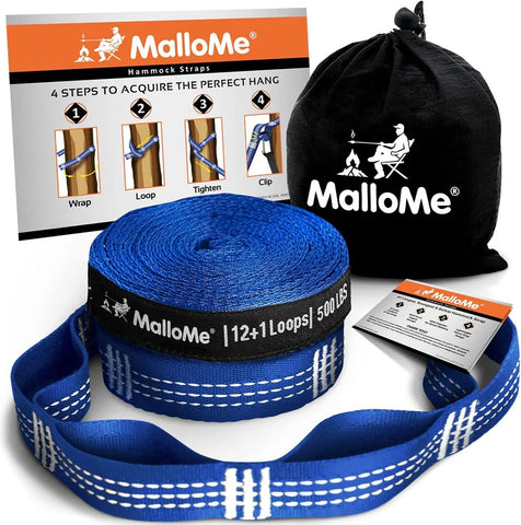 MalloMe XL Hammock Tree Straps – Set of 2